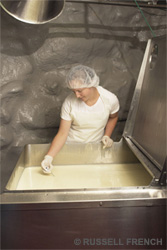 Making cheese at Silvery Moon Creamery