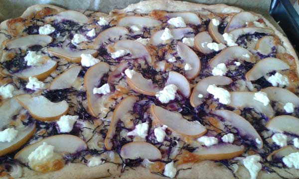 Fall Pear Pizza with Silvery Moon Cheese